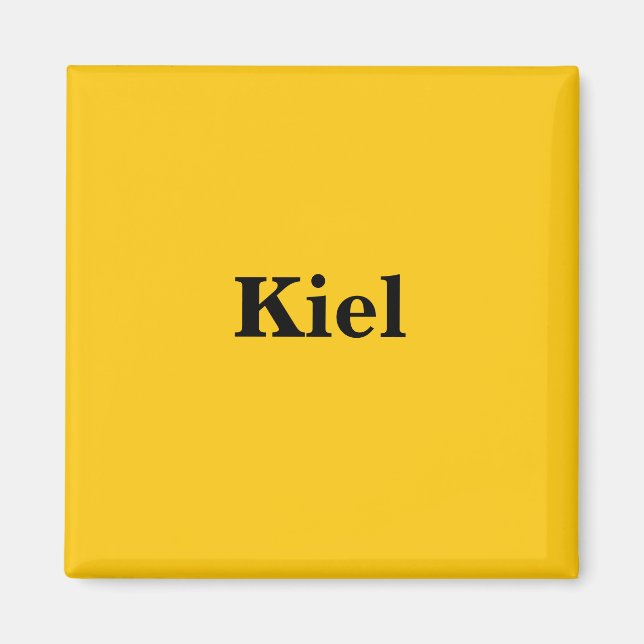 Kiel Magnet Schild Gold Gleb (Vorne)