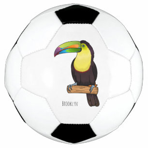 Kiel-schnabeltukan-Vogel-Cartoon-Illustration Fußball