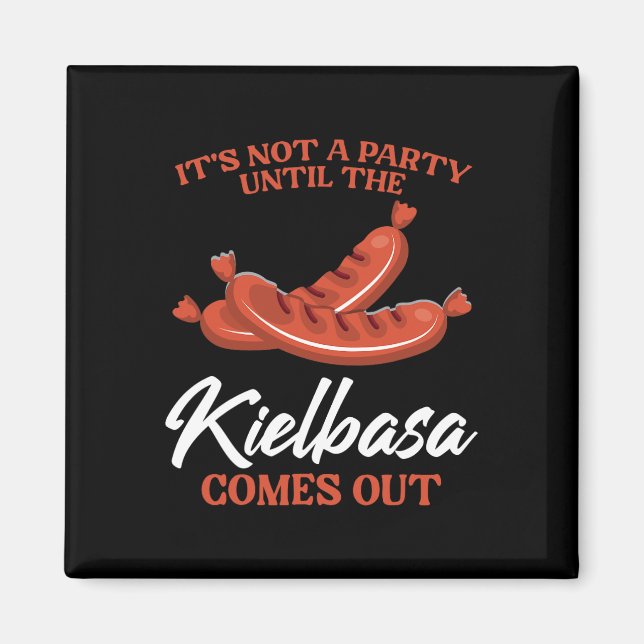Kielbasa Polen Fleisch Wurst Lebensmittel Lover po Magnet (Vorne)