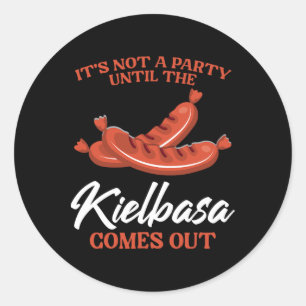 Kielbasa Polen Fleisch Wurst Lebensmittel Lover po Runder Aufkleber