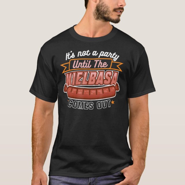 Kielbasa Polen Fleisch Wurst Lebensmittel Polnisch T-Shirt (Vorderseite)