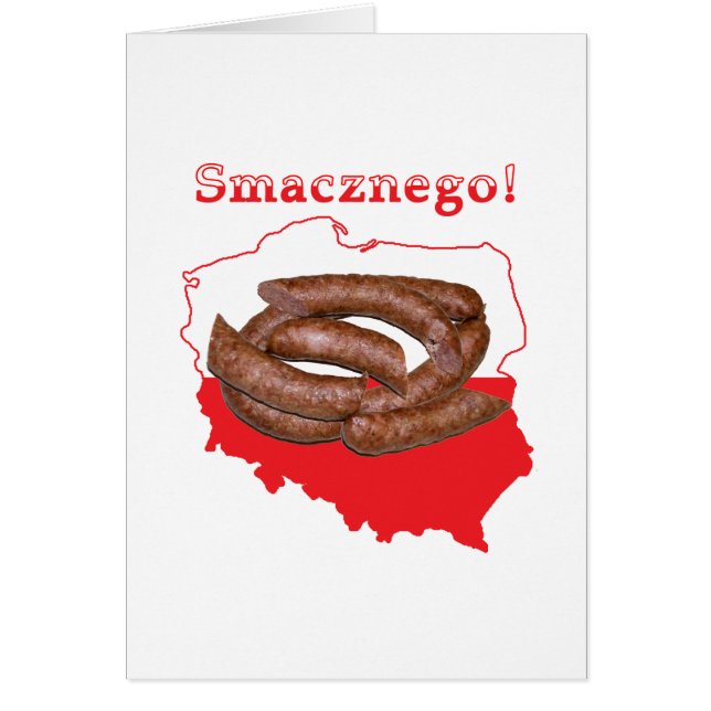 Kielbasa Smacznego polnische Karte (Vorne)
