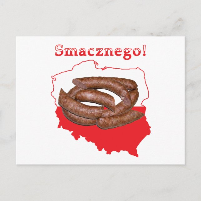 Kielbasa Smacznego Polnische Karte (Vorderseite)