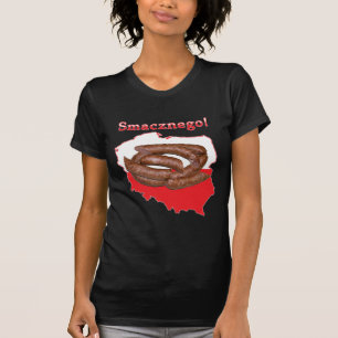 Kielbasa Smacznego Polnische Karte T-Shirt