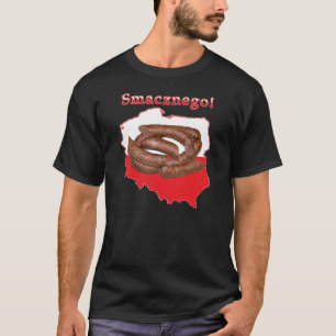 Kielbasa Smacznego Polnische Karte T-Shirt