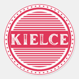 Kielce City Pride Emblem – Polish Identity Runder Aufkleber