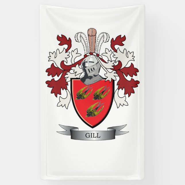 Kieme-Familienwappen-Wappen Banner (Vertikal)
