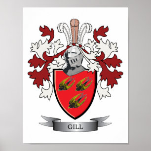 Kieme-Familienwappen-Wappen Poster
