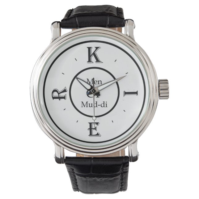 Kier Fine Leather Watch Armbanduhr (Vorderseite)