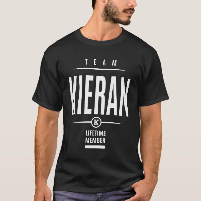 Kieran Personalisiert Name Birthday Gift T-Shirt (Vorderseite)