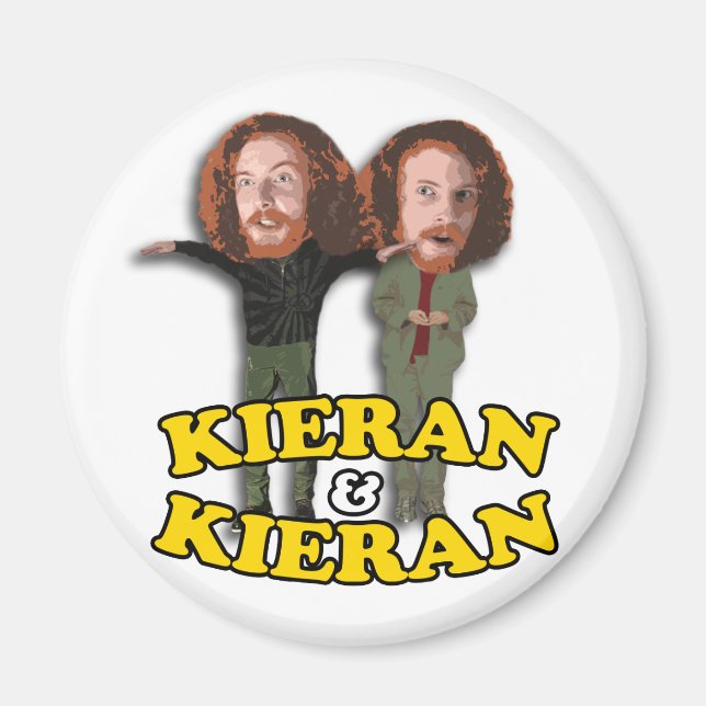 Kieran und Kieran Button Magnet (Vorne)