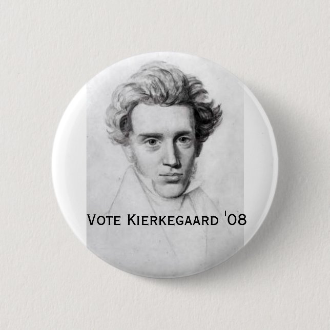Kierkegaard '08 button (Vorderseite)