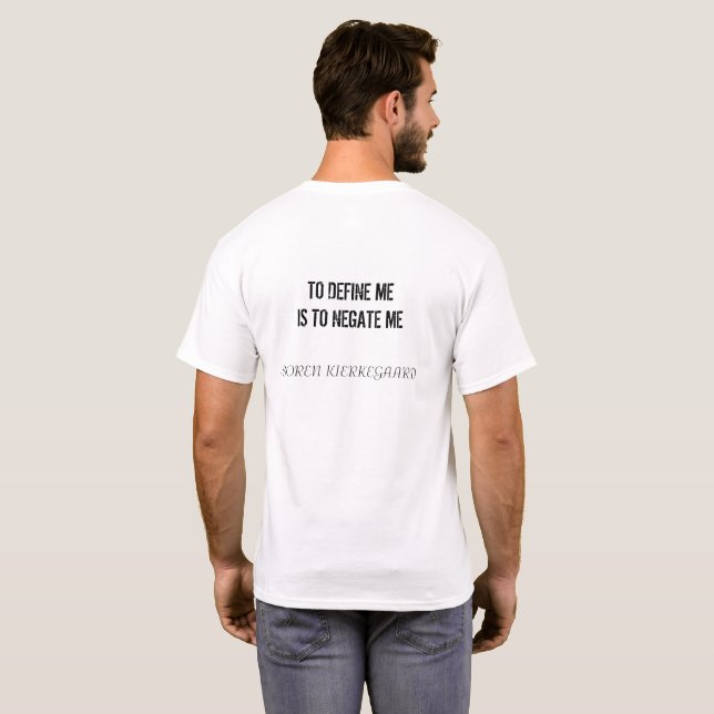 Kierkegaard Definitions-Shirt T-Shirt (Schwarz voll)