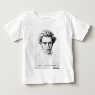 Kierkegaard "Liebe Sie selbst" Liebe Zitat Geschen Baby T-shirt