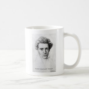 Kierkegaard "Liebe Sie selbst" Liebe Zitat Geschen Tasse