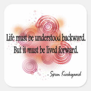 Kierkegaard Quadratischer Aufkleber