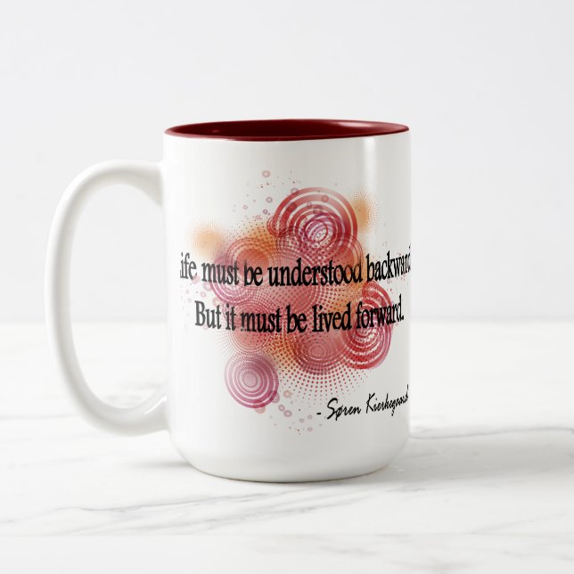 Kierkegaard Zweifarbige Tasse (Links)