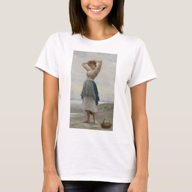 Kies am Strand sammeln T-Shirt (Vorderseite)