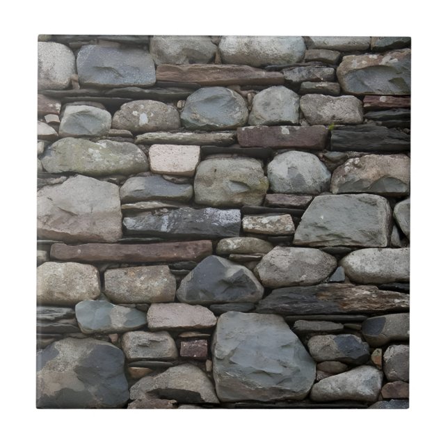 Kies Basalt Fliese vintage (Vorderseite)