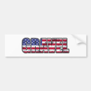 Kies Cycling American Flag Autoaufkleber