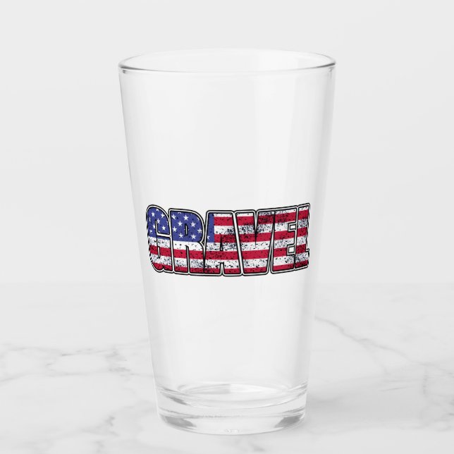 Kies Cycling American Flag Glas (Vorderseite)