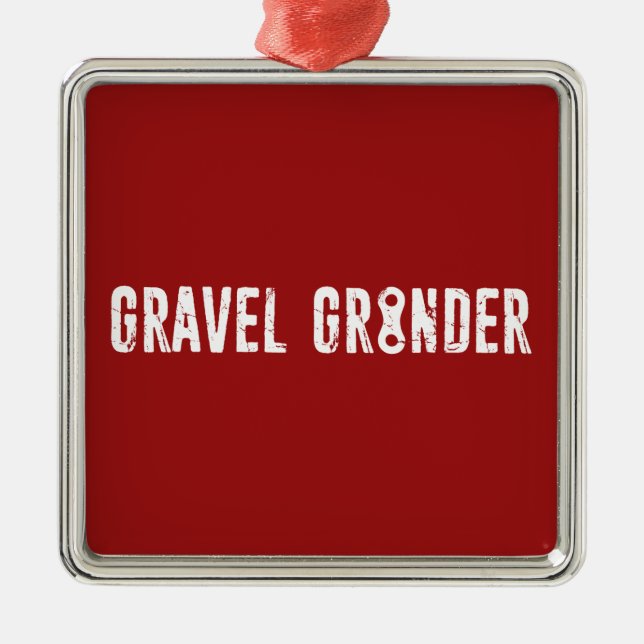 Kies-Grinder-Kettenverbindung Ornament Aus Metall (Vorne)