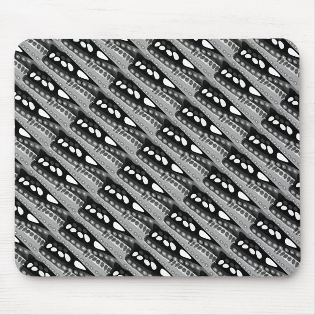 Kies in der nachtgrauen Kunst Mousepad (Vorne)