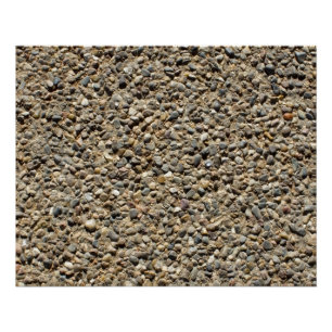 Kies und Sand Foto Poster