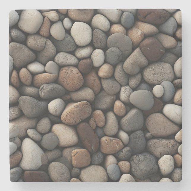 Kiesel am Meer Untersetzer (Vorderseite)
