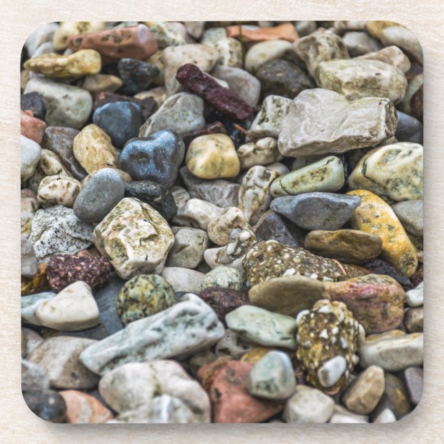 Kiesel auf harten PlastikUntersetzer eines Untersetzer (Vorderseite)