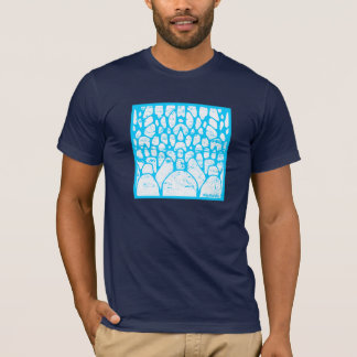 Kiesel blau und weiß T-Shirt