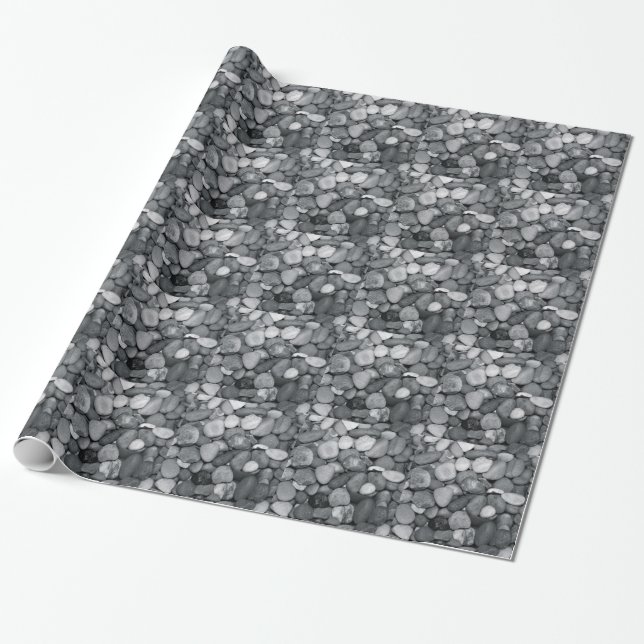 Kiesel-Packpapier Geschenkpapier (Ungerollt)
