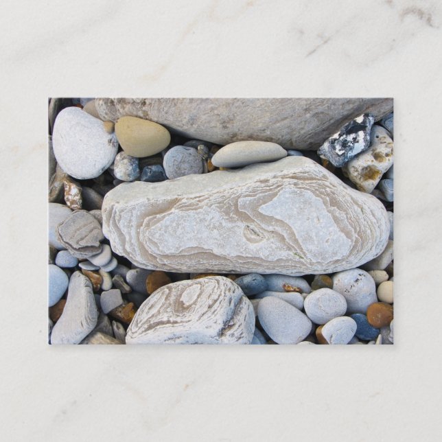 Kiesel-Visitenkarten Visitenkarte (Vorderseite)