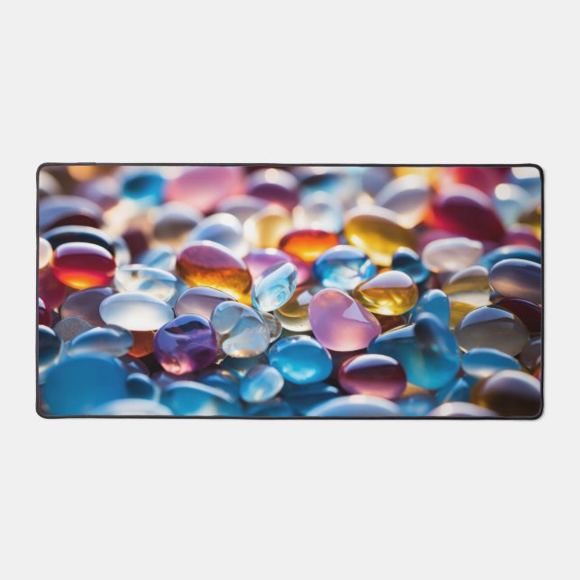 Kieselfarben Stille Friedliche Natur Schreibtischunterlage (Vorderseite)