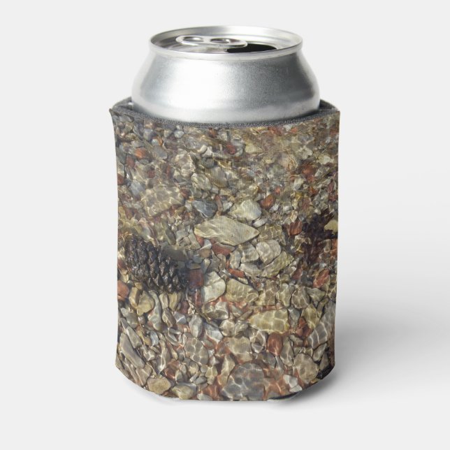 Kieselsteine in Taylor Creek Naturfotografie Dosenkühler (Kanne Rückseite)