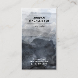 Kiesiger Aquarell-Verbrechen-Autor Visitenkarte