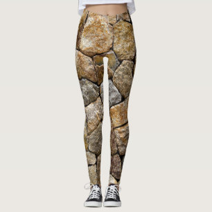Kiessteinmauer: Dekoratives Design Leggings