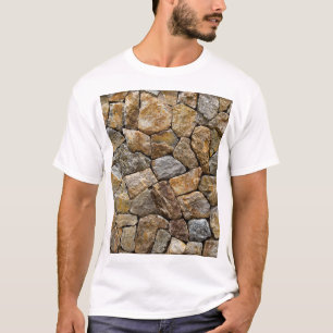 Kiessteinmauer: Dekoratives Design T-Shirt