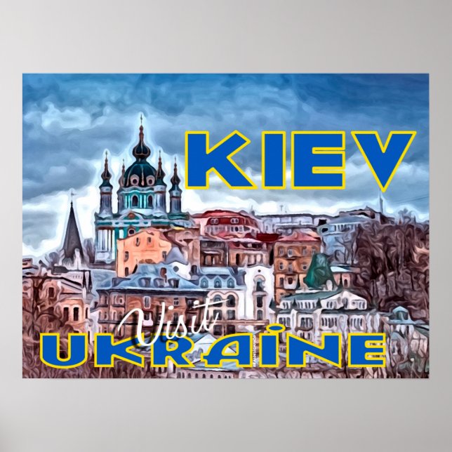 Kiew, Besuch in der Ukraine Poster (Vorne)