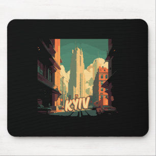 Kiew Retro Ukraine Vintage Kiewer Reisender Reisen Mousepad