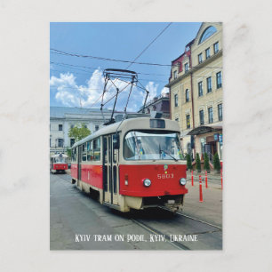 Kiew Straßenbahn Podil Kiew Ukraine Postkarte