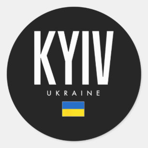 Kiew Ukraine 1 Runder Aufkleber