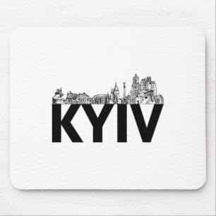 Kiew Ukraine Europa Stadt Skyline Silhouette Umris Mousepad