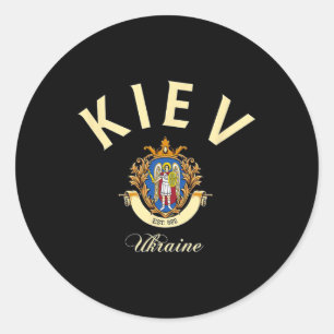 Kiew Ukraine Geschenke Heimat Urlaub Reise Andenke Runder Aufkleber
