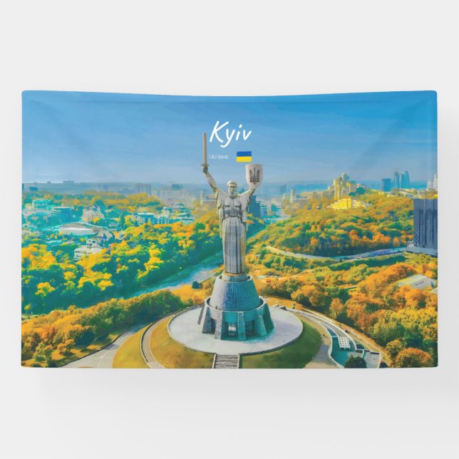 Kiew, Ukraine - Mutter Ukraine Denkmal Banner (Horizontal)