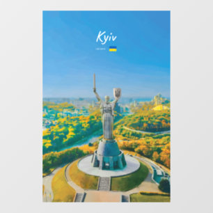Kiew, Ukraine - Mutter-Ukraine-Denkmal Fensteraufkleber