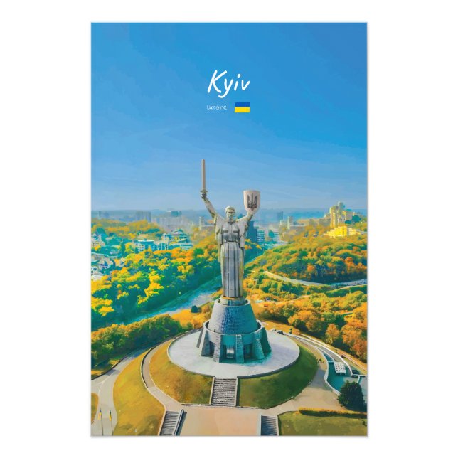 Kiew, Ukraine - Mutter-Ukraine-Denkmal Fotodruck (Vorne)