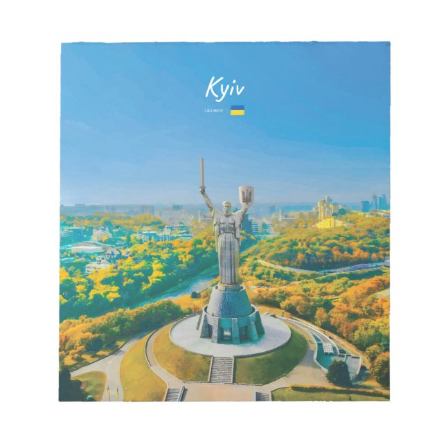 Kiew, Ukraine - Mutter Ukraine Denkmal Notizblock (Vorderseite)