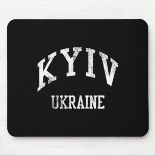 Kiew Ukraine Retro 70er College-Sportstil Mousepad