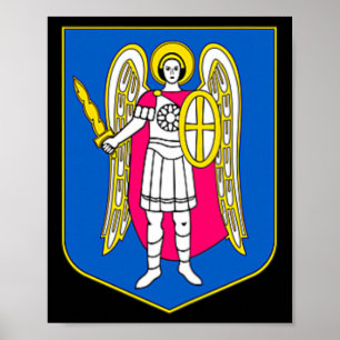 Kiew Ukraine Wappen Souvenir Kyiv Ukrayina P Poster